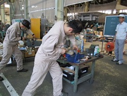 実技指導の風景です。