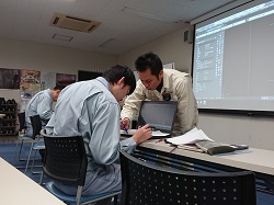 実技指導の風景です。