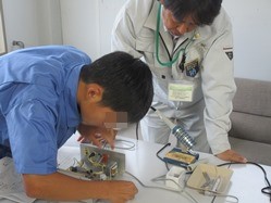 職場体験学習の風景です。