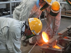 職場体験学習の風景です。