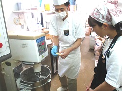職場体験学習の風景です。