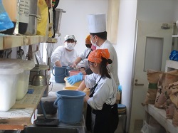 職場体験学習の風景です。