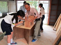 職場体験学習の風景です。