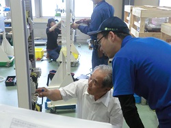 実技指導の風景です。