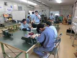 職場体験学習の風景です。