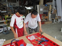 職場体験学習の風景です。
