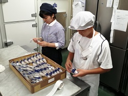 職場体験学習の風景です。