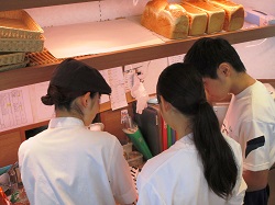 職場体験学習の風景です。