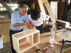 職場体験学習の風景です。