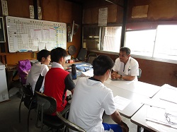職場体験学習の風景です。