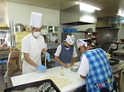 職場体験学習の風景です。