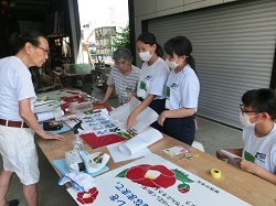 職場体験学習の風景です。