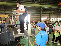 事務所等見学の風景です。